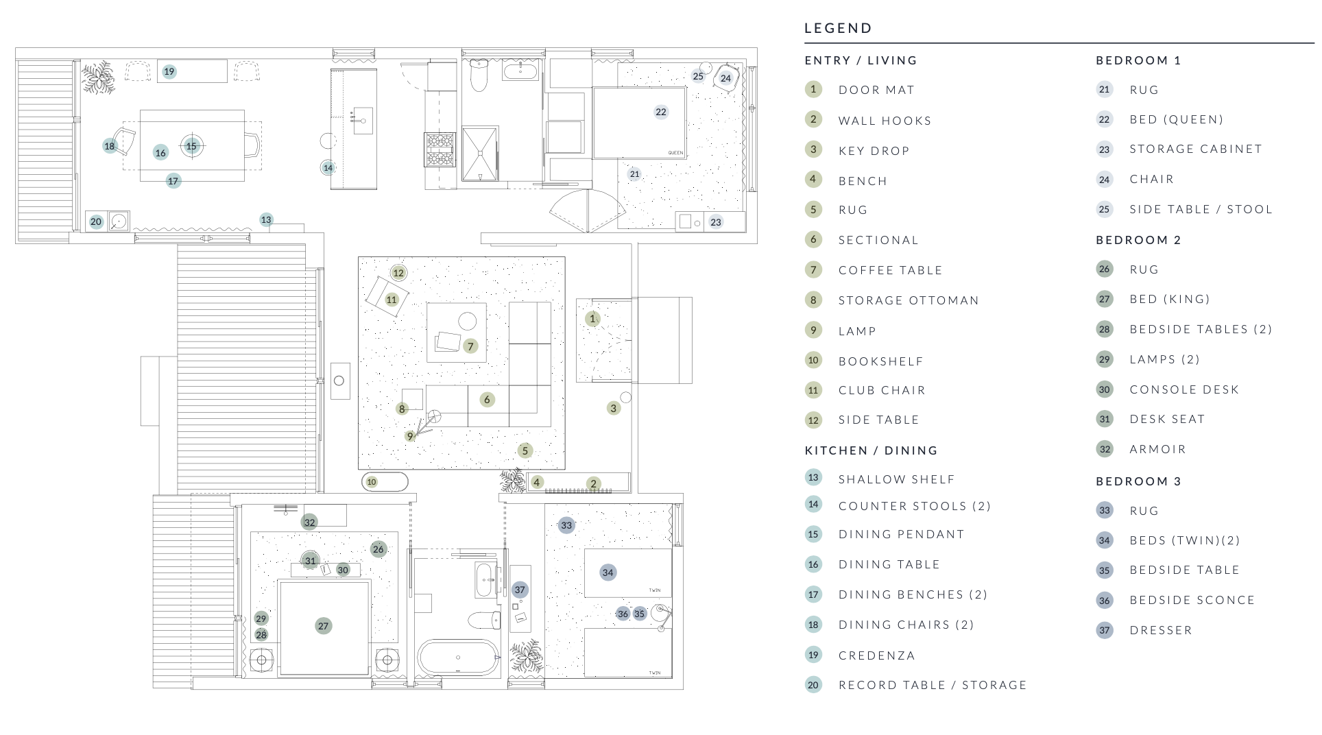 Bodega Bungalow floor plan